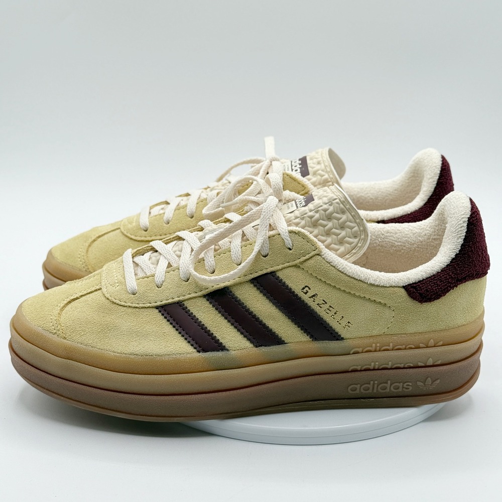 adidas Gazelle Sneakers in Cream and Brown